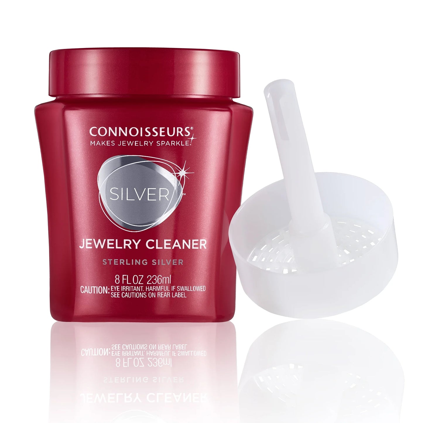 Silver Jewelry Cleaner - Liquid Dip Solution in Red Container