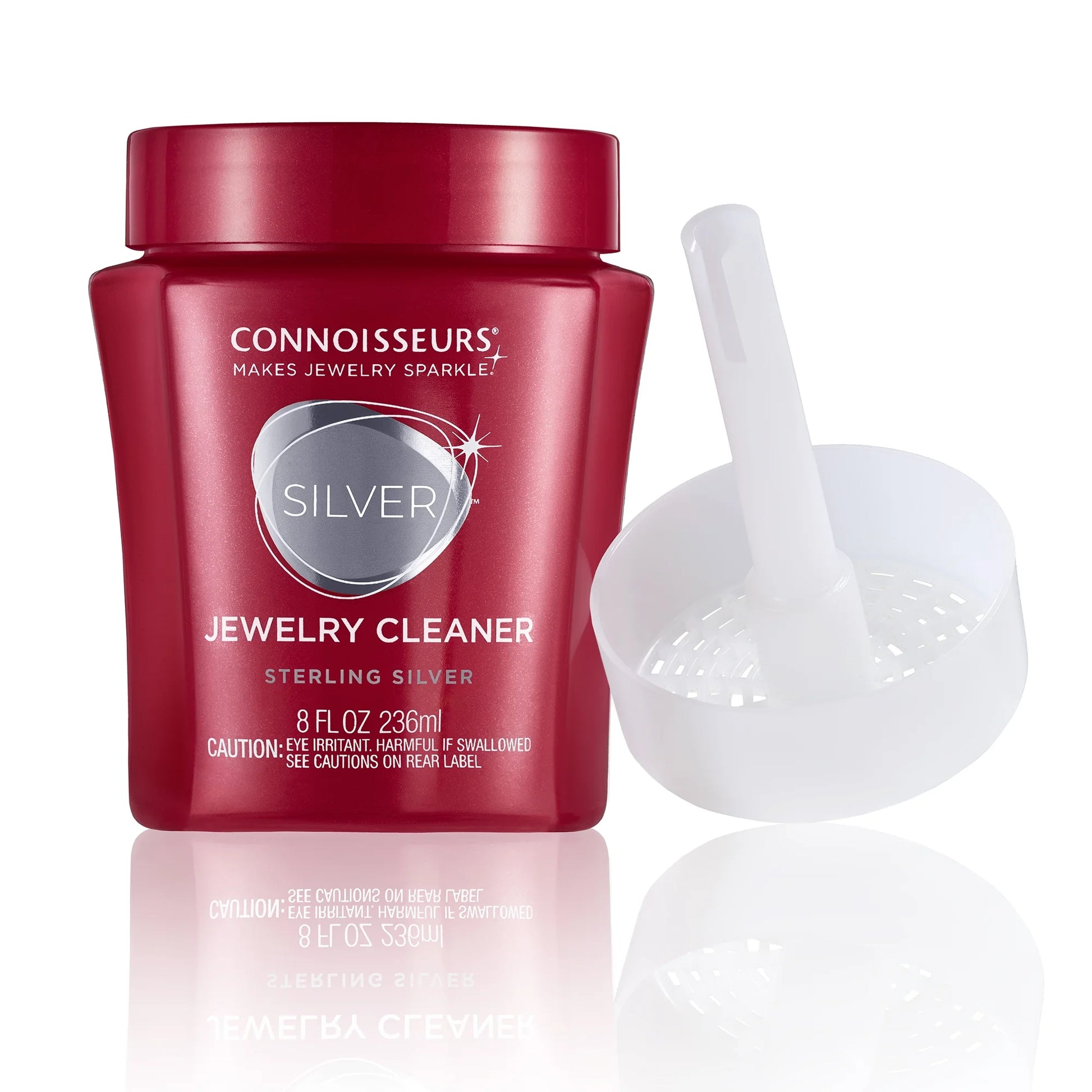 Silver Jewelry Cleaner - Liquid Dip Solution in Red Container