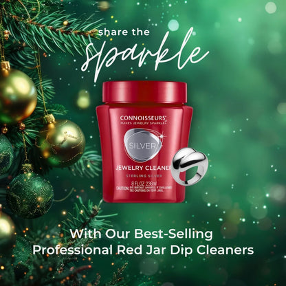 Silver Jewelry Cleaner - Liquid Dip Solution in Red Container