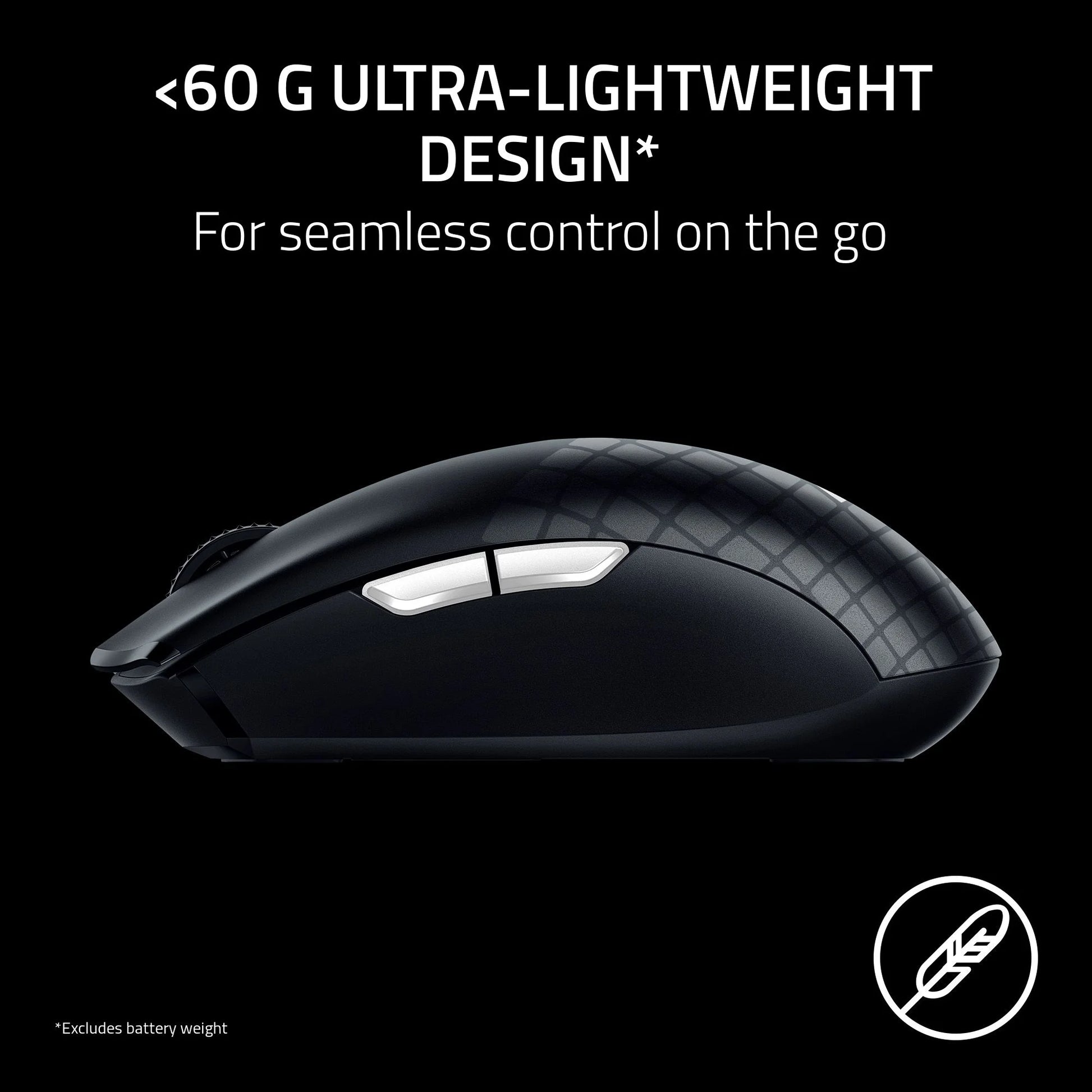 Orochi V2 Roblox Edition Wireless Gaming Mouse - 2.4GHz & Bluetooth, 6 Buttons, Black