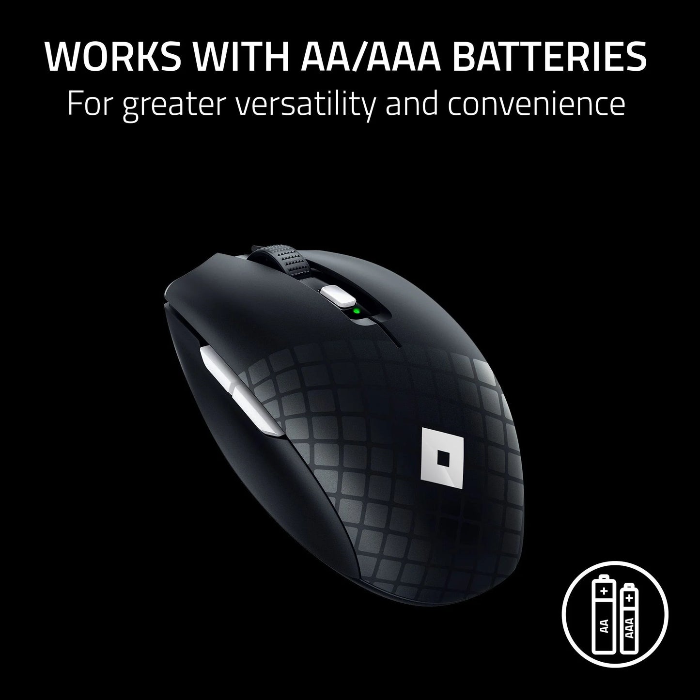 Orochi V2 Roblox Edition Wireless Gaming Mouse - 2.4GHz & Bluetooth, 6 Buttons, Black