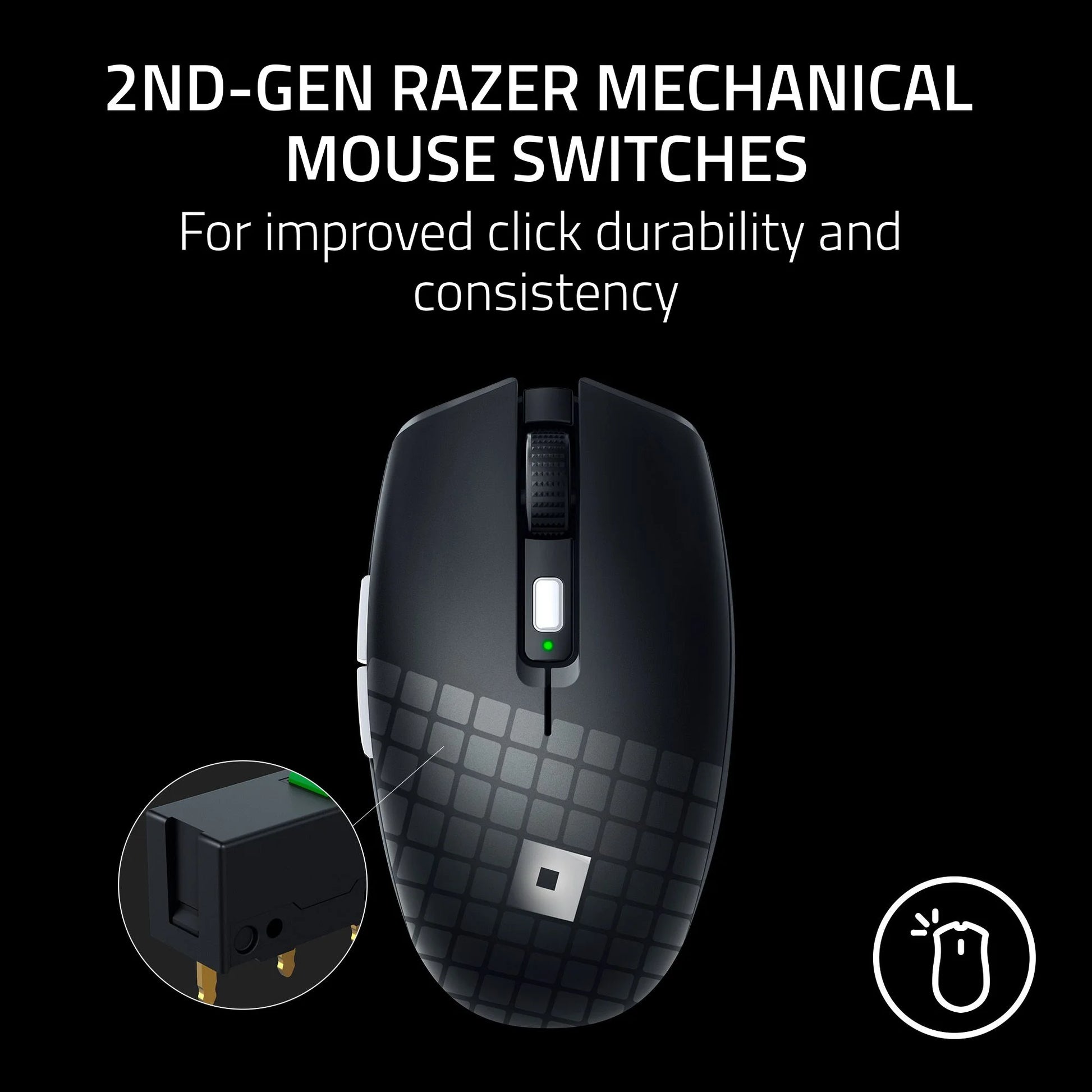 Orochi V2 Roblox Edition Wireless Gaming Mouse - 2.4GHz & Bluetooth, 6 Buttons, Black