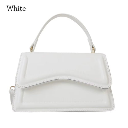 Fashionable PU Leather Sling Shoulder Bag - Stylish Solid Color Crossbody Handbag for Women and Girls